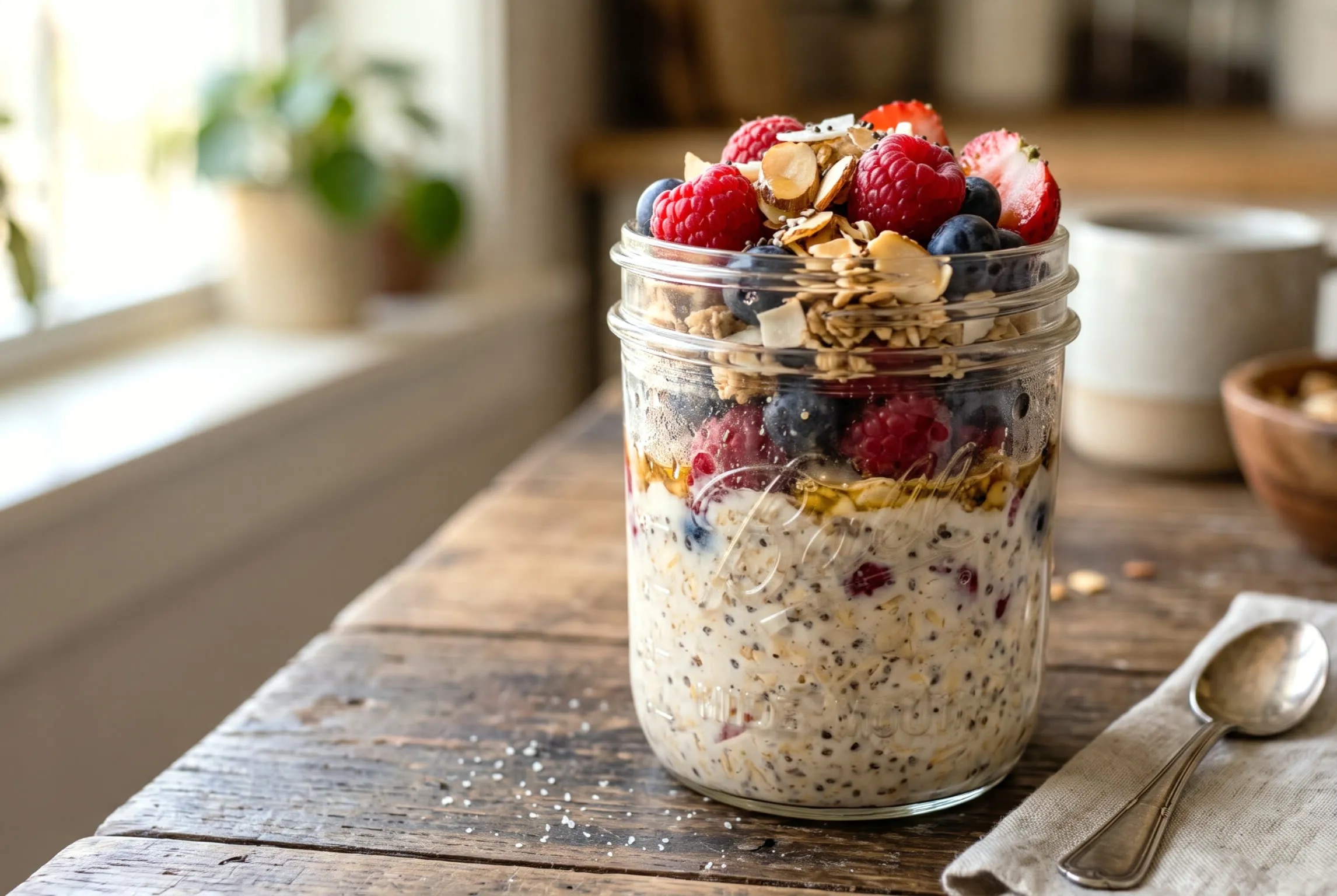 Recette : Bowl Overnight Oats Protéiné & Fruits Rouges