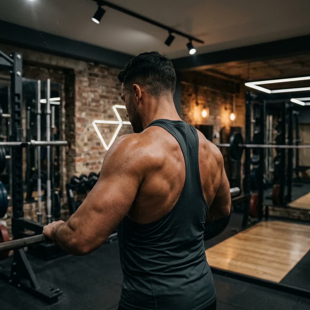Homme s'entraînant en musculation pour optimiser sa testostérone naturellement
